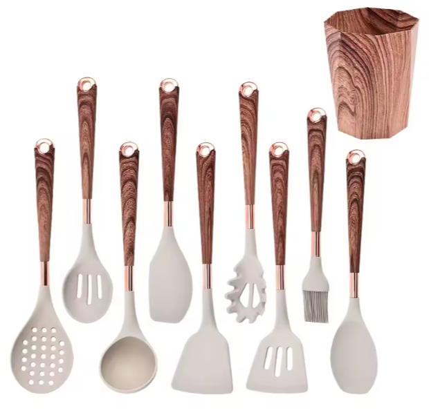 10-Piece Silicone Kitchen Utensil Set